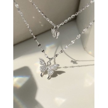 1 pièce Collier Joli En Alliage Petit À Pendentif Papillon Pour Pour Femme Port Quotidien - 17809371