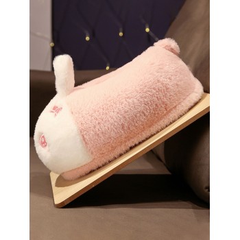 Une Paire De Mignonnes Chaussons Lapin Chaussons En Peluche Chaussons D'animaux Domestiques D'intérieur - 11901166