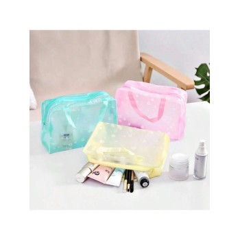 1 pièce Sac cosmétique étanche en PVC imprimé floral créatif pour les articles de toilette et les produits de bain lors des voyages ou pour le rangeme e maquillage,trousse de toilette - 33428453