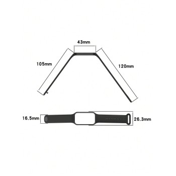 1 pièce Bracelet de montre en silicone compatible pour Xiaomi Band 8 et Redmi Band 2, convient aux hommes et aux femmes - 35762042