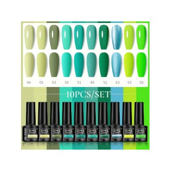 Nouvelle Arrivée 10pcs/set Set De Vernis À Ongles En Gel Coloré Avec Dissolvant De Vernis Émail À Base De Gel Uv Led Durcissable Longue Durée D’art Des Ongles Diy À Domicile - 26153219