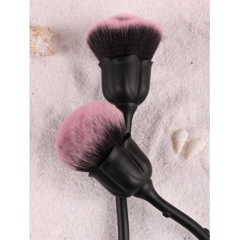 1 Pièce Pinceau À Poussière D'art Des Ongles, Pinceau Nettoyant En Forme De Rose Rose Pour Maquillage Des Ongles, Poudre, Fard À Joues, Nettoyage Et Limage - 23348830