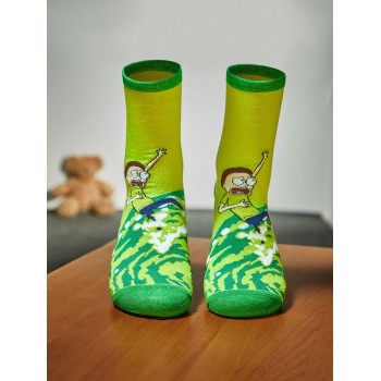 Rick and Morty | ROMWE Femme 1 paire Chaussettes Dessin Animé - 20050874