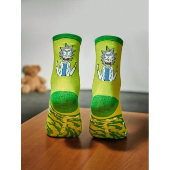 Rick and Morty | ROMWE Femme 1 paire Chaussettes Dessin Animé - 20050874