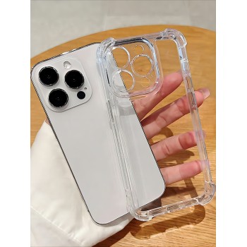 1 Pc Coque de téléphone souple minimaliste transparente compatible avec iPhone 15/15promax/15pro/15plus/14/14pro/14plus/14pro Max/13/13pro/13pro Max/1 A04 4G/A04E/M04/F04/A05 4G/A05S 4G - 30032465