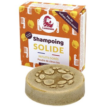 Shampoing solide - Poudre de citron bio - Cheveux blonds - 55 g - 03 - 26983245