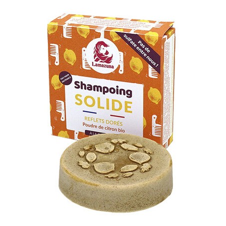 Shampoing solide - Poudre de citron bio - Cheveux blonds - 55 g - 03 - 26983245