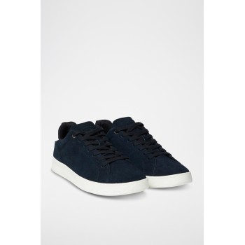 Baskets en nubuck - Bleu marine - 02 - 31385320