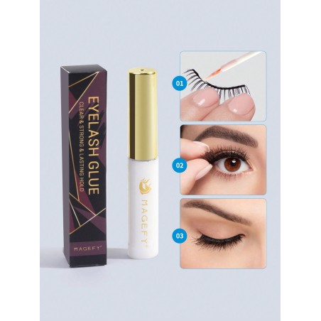 Magefy 1 Pièce Colle À Cils, Naturellement Invisible Après Séchage, Adhérence Ferme Pour Une Utilisation Quotidienne Pour Les Cils, Essentiels De Voyage - 29168606