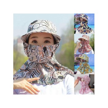 1 pièce Chapeau de soleil extérieur avec rabat de cou, casquette de protection UV à large bord pour la protection contre le soleil, la pêche, la randonnée, le vélo nœud - 35393537