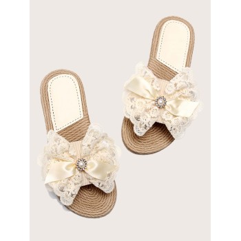 Espadrilles avec fausse perle - 2100582