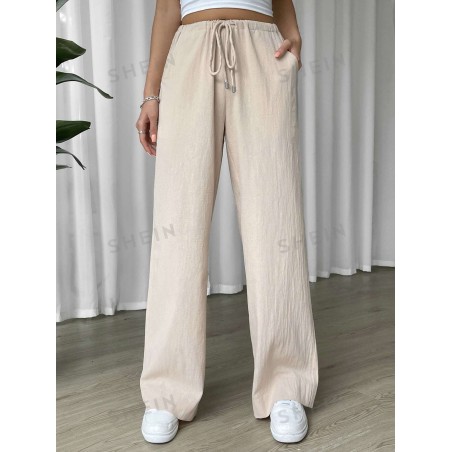 SHEIN EZwear Pantalon ample à cordon à poche - 13260730