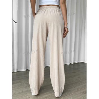 SHEIN EZwear Pantalon ample à cordon à poche - 13260730