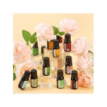 Huiles essentielles pures de Lavande Eucalyptus Rose Citron Jasmin Vanille Menthe Bois de santal Bergamote Arbre à thé en diffuseur d'huile d'arôme de 10 ml - 37076843