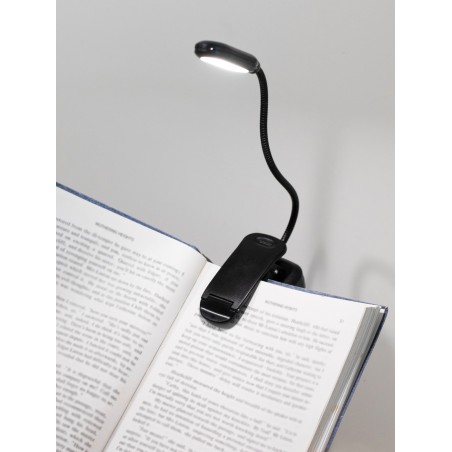 1 pièce Lumière de livre de bras réglable portable avec clip, lampe de lecture sans fil avec pile, lampe de bureau, lampe de lecture pour la nuit, cad re, lampe pour la lecture - 12916860