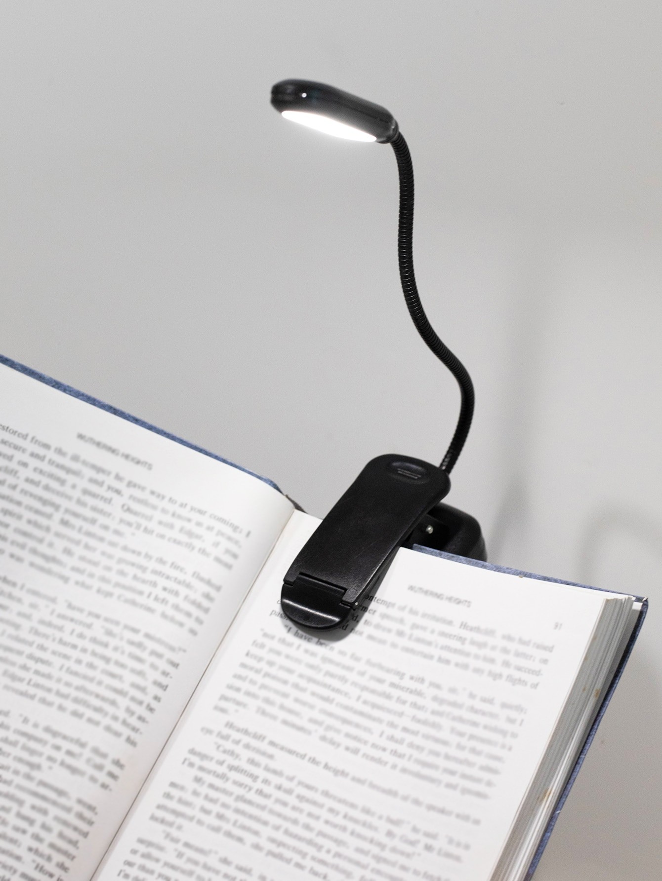 1 pièce Lumière de livre de bras réglable portable avec clip, lampe de lecture sans fil avec pile, lampe de bureau, lampe de lecture pour la nuit, cad re, lampe pour la lecture - 12916860