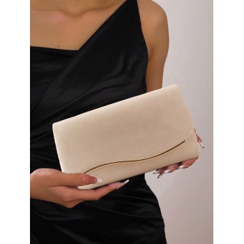 Bourse d'embrayage beige pour femmes SIIZA, grande taille, sac de soirée, sac à main de bal avec chaîne détachable pour mariage élégant, sac de soirée anniversaire et robes pour fête de femmes - 32552163