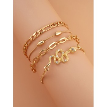 4 pièces Bracelet avec strass - 2470890