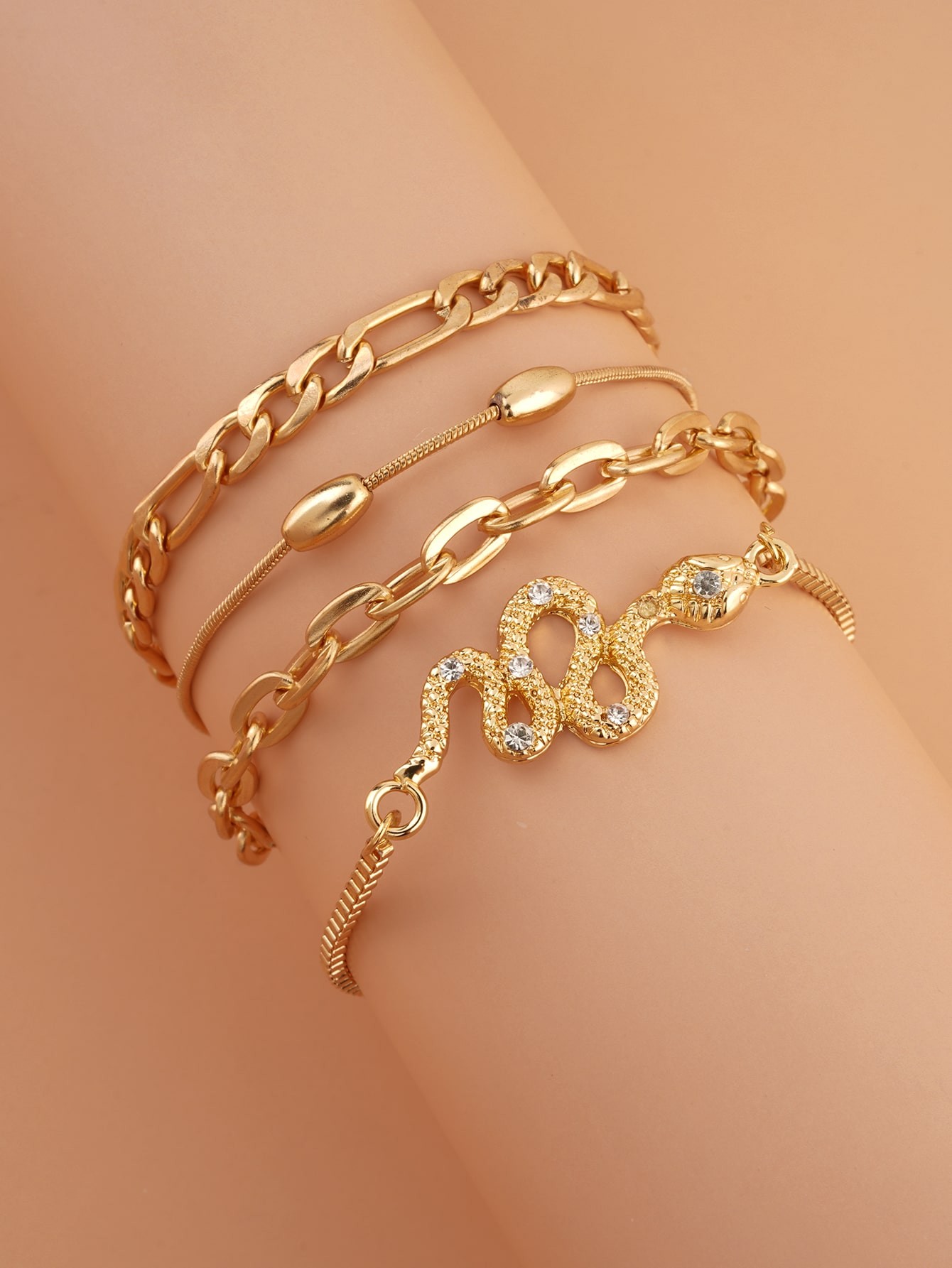 4 pièces Bracelet avec strass - 2470890