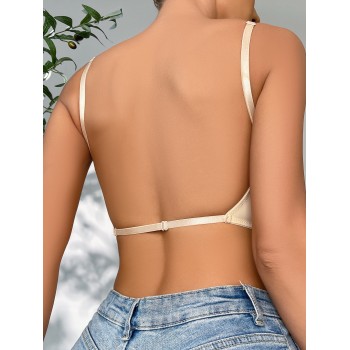 Soutien-gorge unicolore à armature - 12633723