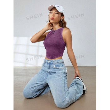 SHEIN EZwear Débardeur Ajusté En Maille - 26586204