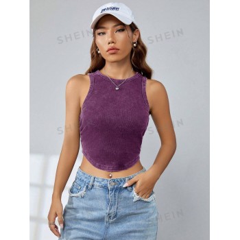 SHEIN EZwear Débardeur Ajusté En Maille - 26586204