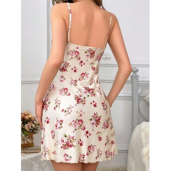 Chemise De Nuit Caraco À Imprimé Floral Pour Femmes - 29760192