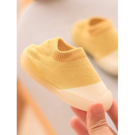 Chaussettes De Sol Antidérapantes Et Respirantes À Semelle Souple Pour Bébé, 1 Paire, Automne/hiver, Avec Chaussures, Pour Usage Intérieur, 1 An - 29449425