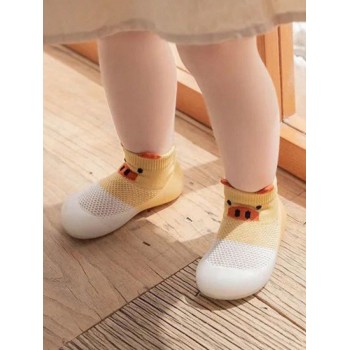 1 Paire De Chaussettes Antidérapantes Pour Bébé Avec Chaussures De Marche Dessin Animé Pour Intérieur - 31670392