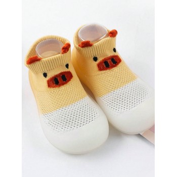 1 Paire De Chaussettes Antidérapantes Pour Bébé Avec Chaussures De Marche Dessin Animé Pour Intérieur - 31670392