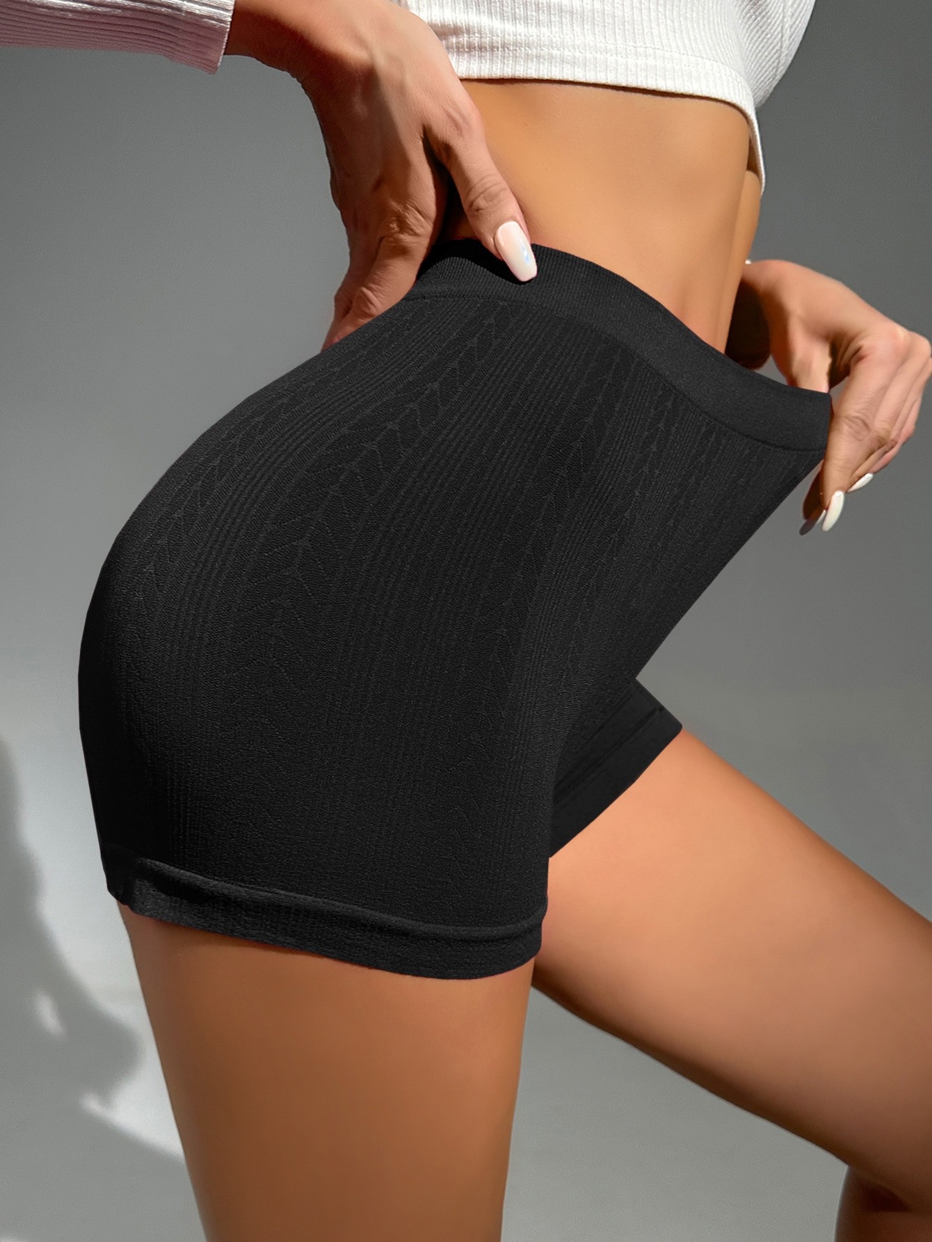 Culotte unicolore côtelé - 13530029