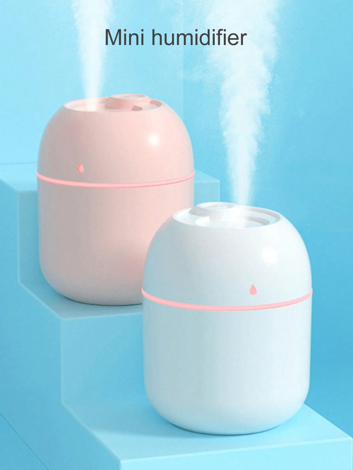 1 pièce 220ml Mini En Forme De Goutte Portable air Humidificateur & Diffuseur D'huiles Essentielles , Voiture & Domicile Utiliser , Adapté Pour Bureau & Domicile - 22958539