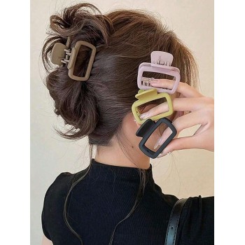 4 pièces Barrettes à cheveux simples et mignonnes, accessoires de cheveux polyvalents et doux pour la fête, les courses, le rendez-vous, etc. Pratiques et légères pour la coiffure. - 33924942