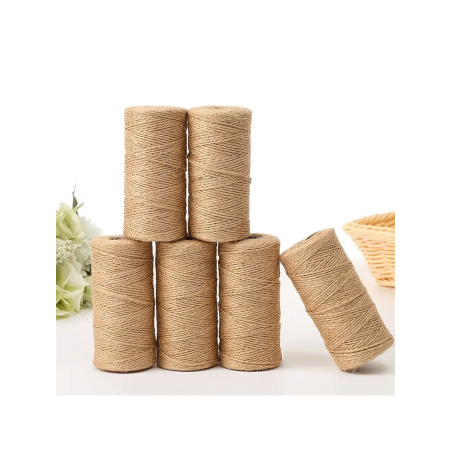 1 Pièce 100m/rouleau De Ficelle De Jute Jaune Pour Accessoires D'artisanat Diy, Fêtes De Vêtements, Jeux De Tir À La Corde, Emballage De Cadeaux, Convenant Pour Les Décorations Artistiques Diy - 28588086