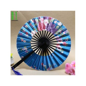 1 pièce Éventail pliable rond à main, style d'éventail chinois/japonais en papier, parfait pour les mariages, les anniversaires, les fêtes, les représentations de danse anime - 34632348