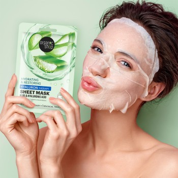 Masque en tissu hydratant & réparateur - Aloe vera & acide hyaluronique - 1 unité - 03 - 27423312