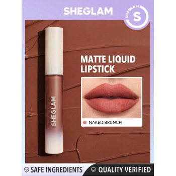 SHEGLAM Rouge À Lèvres Liquide Mat Allure - Naked Brunch Rouge À Lèvres Longue Tenue Et Hautement Pigmenté, Nourrissant À L'huile De Tournesol Et Atténuant Les Ridules Des Lèvres, Soins Et Maquillage Des Lèvres - 2369273