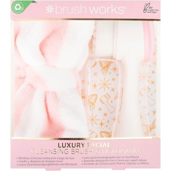 BRUSHWORKS - Bandeau & brosse nettoyante - Visage