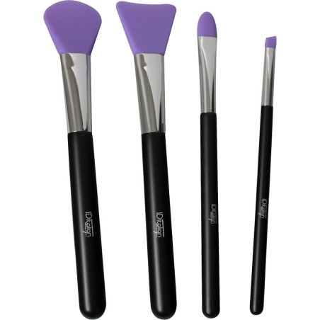 Set de 4 pinceaux en silicone - Visage, teint, yeux & lèvres - 03 - 26761527