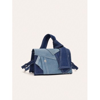 Nouveau sac à bandoulière féminin à patchwork à la mode pour dames, sac à bandoulière de loisir Joker coréen de niche élevée pour les déplacements quotidiens, nouveau sac à main - 27822716