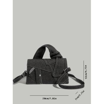 Nouveau sac en bandoulière en denim pour femmes Joker, sac à bandoulière de loisirs Joker Niche Girl Korea à haute sensation, pour les nouveaux sacs à main de commutateur - 35062807