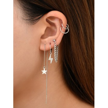 5 pièces Boucles d'oreilles à étoile - 3873916