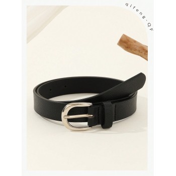 Femme 1 pièce Ceinture Unicolore À Boucle En Métal Mode - 15438987