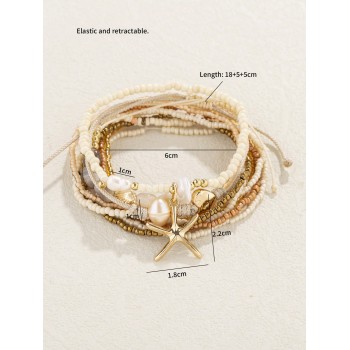 Bracelet de perles style bohémien fait main, 10 pièces - 32844186