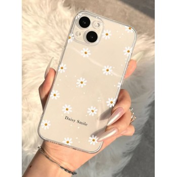 Étui de téléphone clair avec motif de fleurs florales compatible avec iPhone 15/15Pro/15Plus/15Promax - 21053049