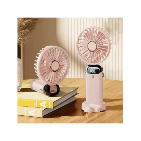 1 pièce Mini ventilateur portable, ventilateur personnel à main mini ventilateur USB rechargeable avec 5 vitesses, ventilateur mini pliable à 90° à pi chambres de bureau à l'extérieur en voyage camping, fournitures de retour à l'école - 21530538