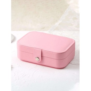 1 pièce Boîte À Bijoux Rectangulaire En Pu, Boîte De Rangement De Bijoux Mini Portable Adaptée Pour Organiser Et Stocker Des Bagues, Des Colliers, Des oux De Mode, Cadeau Pour La Saint-valentin - 27683893