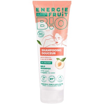 Shampoing douceur bio - Pêche blanche & eau de riz - Cheveux fins & délicats - 250 ml - 03 - 26768473