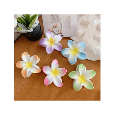 2 pièces Griffes de cheveux décorées de fleurs à la mode pour femmes pour un port quotidien en rue - 34265526