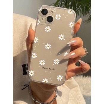 Étui de téléphone clair avec motif de fleurs florales compatible avec iPhone 15/15Pro/15Plus/15Promax - 21053049